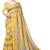 yellow woven checks Cotton Silk Saree with blouse