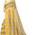 yellow woven checks Cotton Silk Saree with blouse
