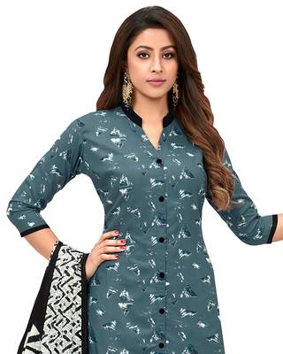Blue printed pure cotton salwar 2
