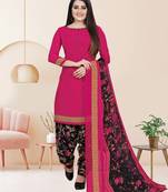 Rajnandini Magenta printed cotton salwar