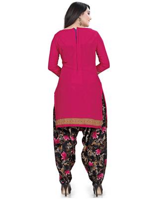 Rajnandini Magenta printed cotton salwar 2