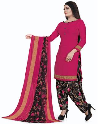Rajnandini Magenta printed cotton salwar 3