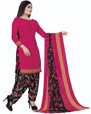 Rajnandini Magenta printed cotton salwar 4