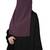 JSDC Women Bubble Georgette Plain Single Layer Niqab Nosepiece Hijab