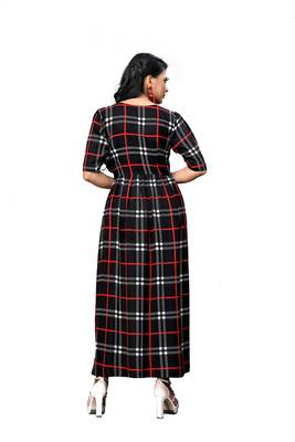 Black printed crepe ethnic-kurtis 2
