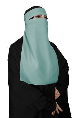 JSDC Bubble Georgette Single Layer Niqab Hijab For Women 1