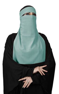 JSDC Bubble Georgette Single Layer Niqab Hijab For Women 3