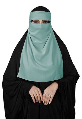 JSDC Bubble Georgette Single Layer Niqab Hijab For Women 4