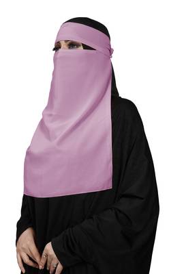 JSDC Women's Bubble Georgette Single Layer Niqab Hijab 2