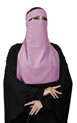 JSDC Women's Bubble Georgette Single Layer Niqab Hijab 3