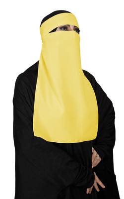 JSDC Women's Bubble Georgette Single Layer Niqab  1
