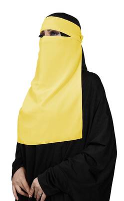JSDC Women's Bubble Georgette Single Layer Niqab  2