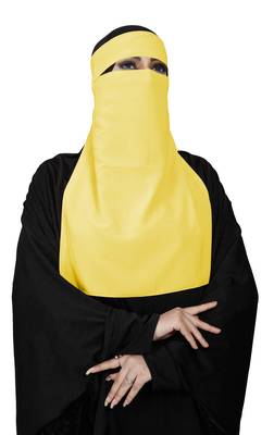 JSDC Women's Bubble Georgette Single Layer Niqab  3