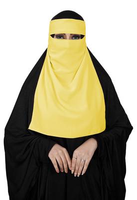 JSDC Women's Bubble Georgette Single Layer Niqab  4