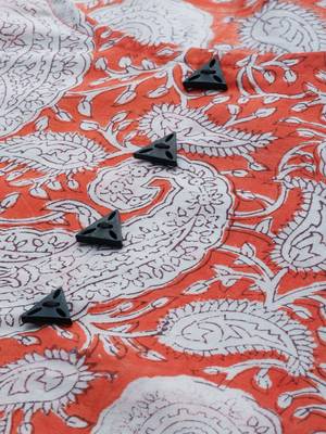 Orange printed cotton cotton-kurtis 4