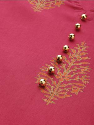 Pink printed cotton cotton-kurtis 4