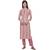 Pink printed cotton ethnic-kurtis