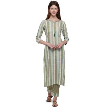 Green printed cotton ethnic-kurtis 1