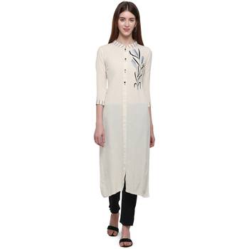 Black embroidered cotton ethnic-kurtis 1