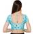 Women's Sky Blue Silk Blend Readymade Saree Blouse