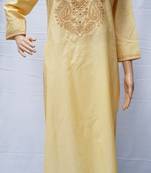 Fawn embroidered cotton kurtis