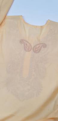 Fawn embroidered cotton kurtis 3