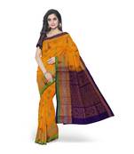 Red hand woven andhra pradesh handloom saree with blouse