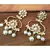 Gold Plated Traditional Floral Drop Kundan & Pearl Jewellery Earring for Women