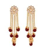 Gold Plated Pearl & Kundan Earrings for Women