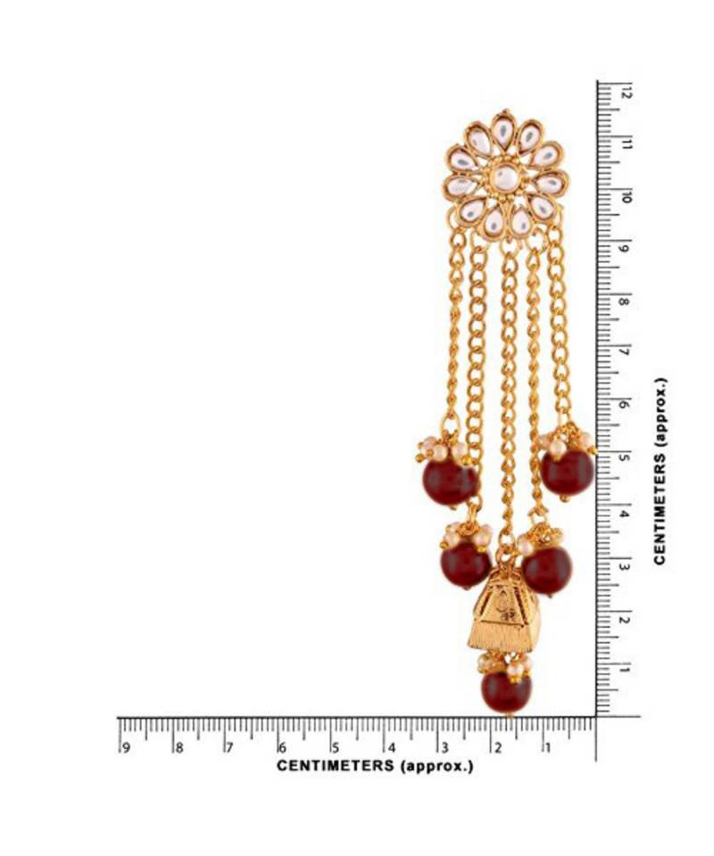 Gold Plated Pearl & Kundan Earrings for Women