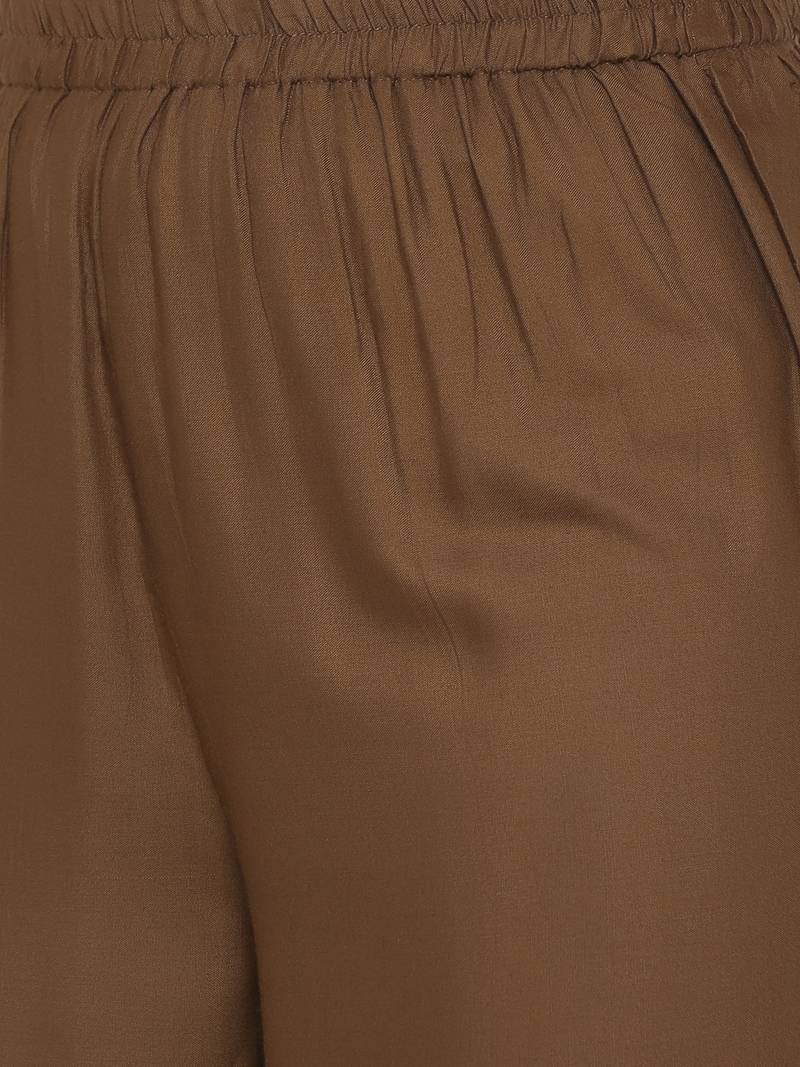 Women's Yellow Cotton Printed A-line Kurta plazzo