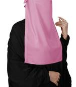JSDC Women Bubble Georgette Plain Single Layer Cap Niqab Nosepiece Hijab