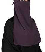 JSDC Women Bubble Georgette Daily Wear Plain Single Layer Cap Niqab Nosepiece Hijab
