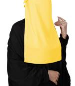 JSDC Women Bubble Georgette Plain Single Layer Cap Niqab Nosepiece Hijab