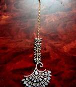 Rose Gold cubiczirconia maang-tikka