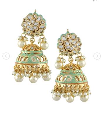 Turquoise agate earrings 1