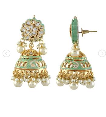 Turquoise agate earrings 2