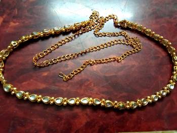Gold agate waist-belt 1