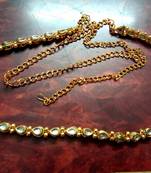 Gold agate waist-belt