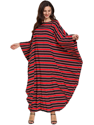 JSDC Women's Occasion Wear Batwing Style Turkish Moss Kaftan 2