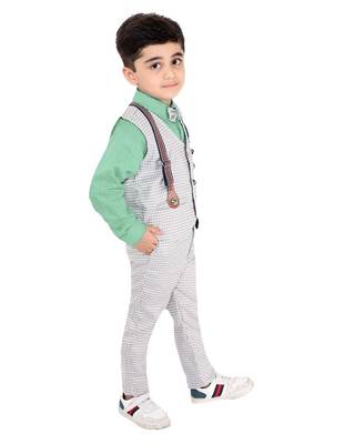 fourfolds boy's 3-piece suit 4