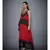 Ri Ritu Kumar  Red & Black Embroidered Cape With Kurta And Churidar