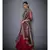 Ri Ritu Kumar black satin Band Collar Sleeveless Kurta with Skirt and Dupatta
