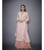 RI Pink Organza Kurta Set