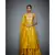 Ri Ritu Kumar Yellow cotton silk Floral Kurta With Palazzo and Dupatta
