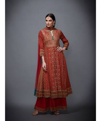 RI Beige Rayon Kurta Set 1