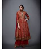 RI Beige Rayon Kurta Set