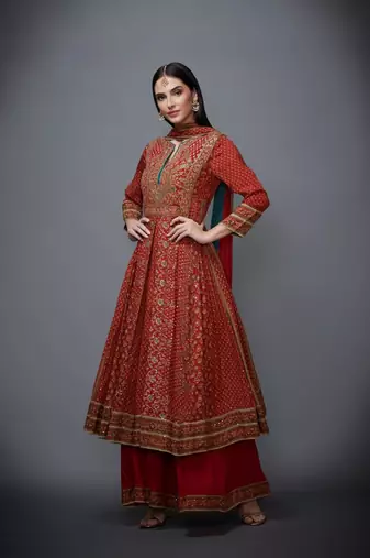 RI Beige Rayon Kurta Set