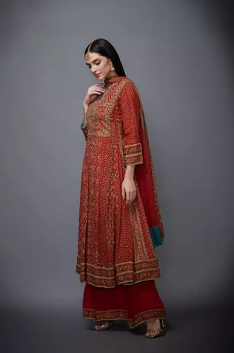 RI Beige Rayon Kurta Set
