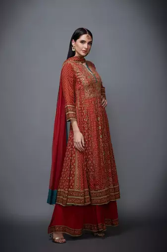 RI Beige Rayon Kurta Set